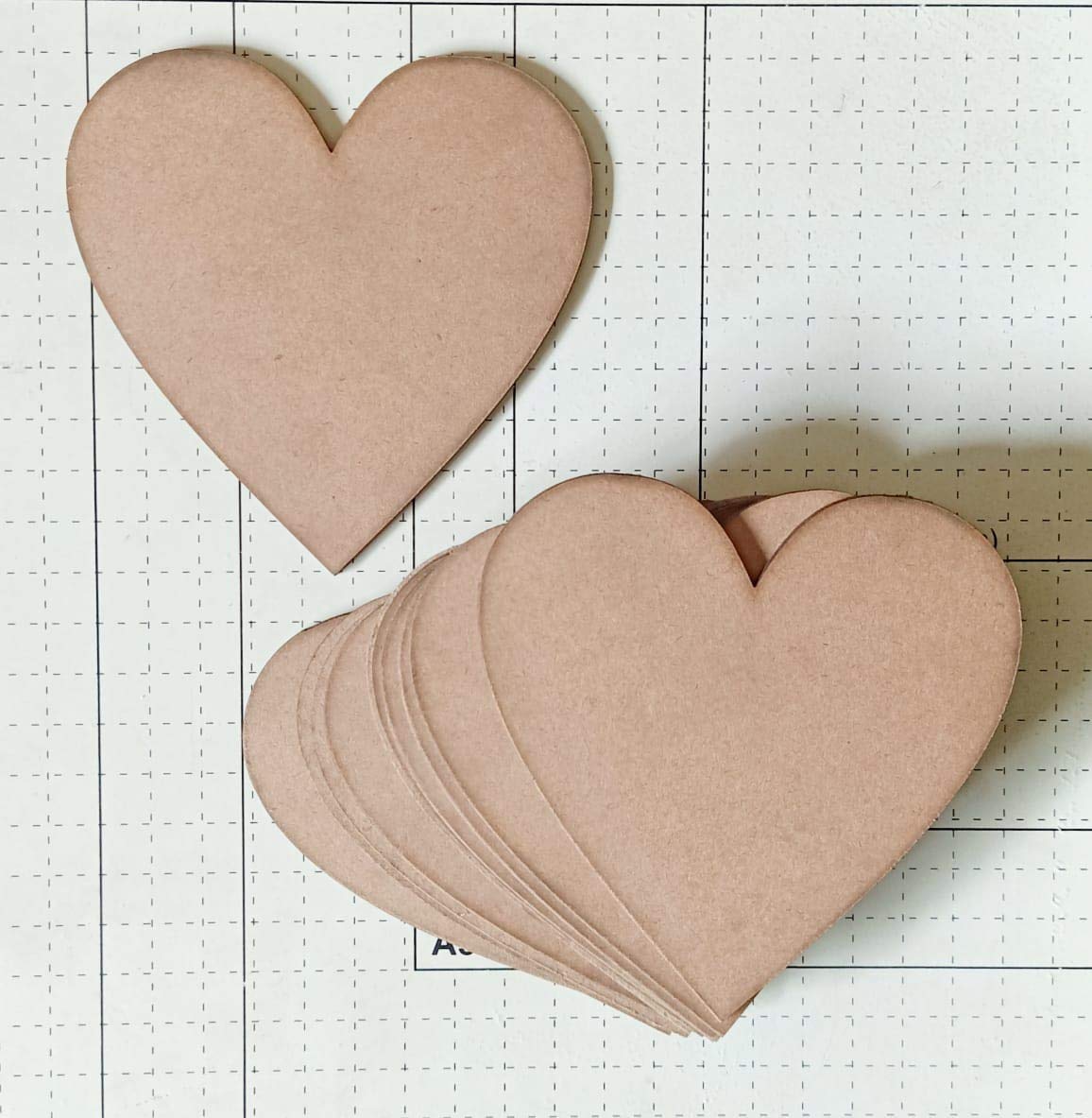 SIDDHANT Arts SACO 010(018) Heart Shape Wooden Cutouts 10PCS 4x4 INCH. Plain MDF Blanks Cutouts for DIY, Artwork, Decoupage, Mix Media. Scrapbook, Craft etc.-image-39