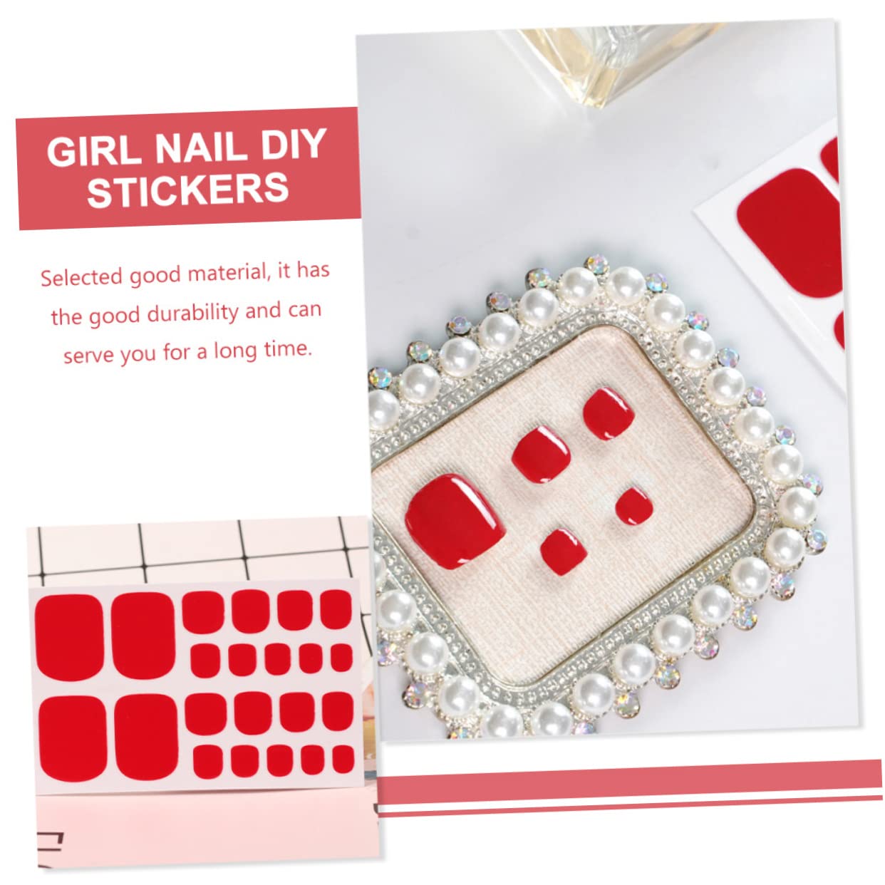 Mikinona 5 Set Di Adesivi Per Unghie Adesivi Per Unghie Dei Piedi Decorazioni Per Unghie Dei Piedi Per Manicure Da Donna 12 Fogli * 5