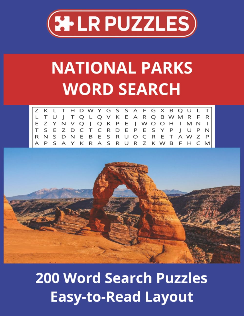 National Parks Word Search: 200 Word Search Puzzles Easy-to-Read Layout (LR Puzzles Word Search)