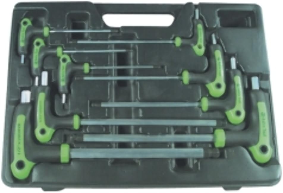 Astro 1025 SAE T-4 Handle Ball Point and Hex Key Wrench Set 9 PC.