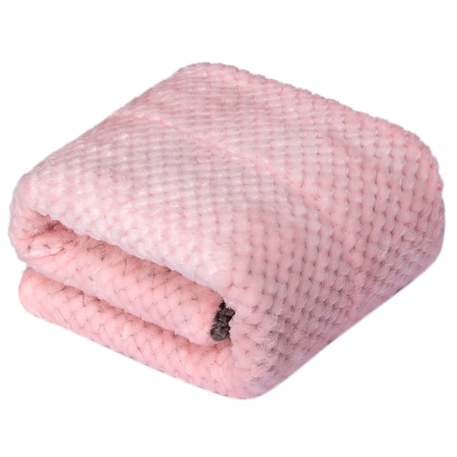 CUTEMATE Pet Blanket For Dogs & Cats | Soft Plush Fleece Throw For Bed, Couch, Or Travel - Robin Blue, Medium