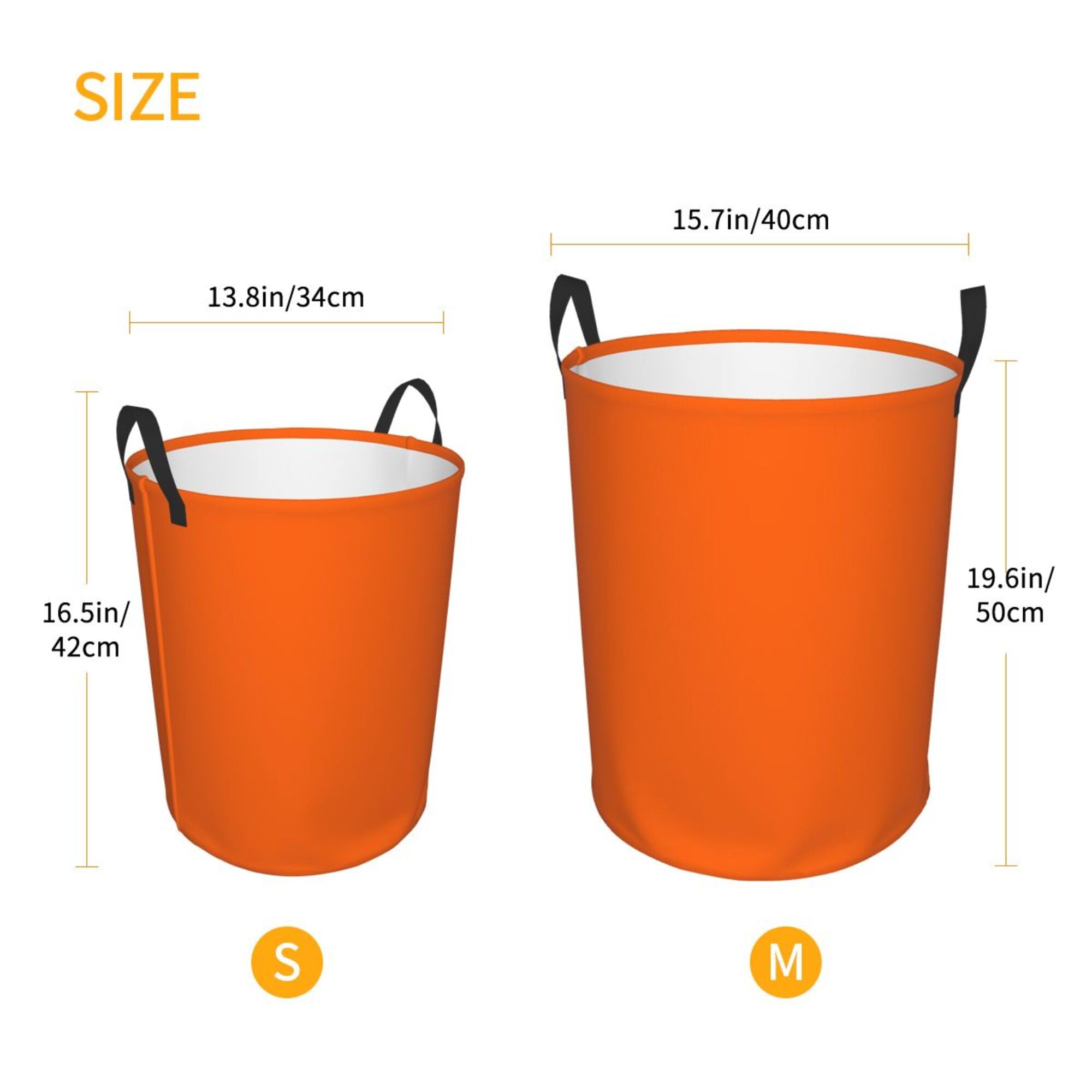 Amazon.com: Large Laundry Basket, Orange Solid Color Laundry