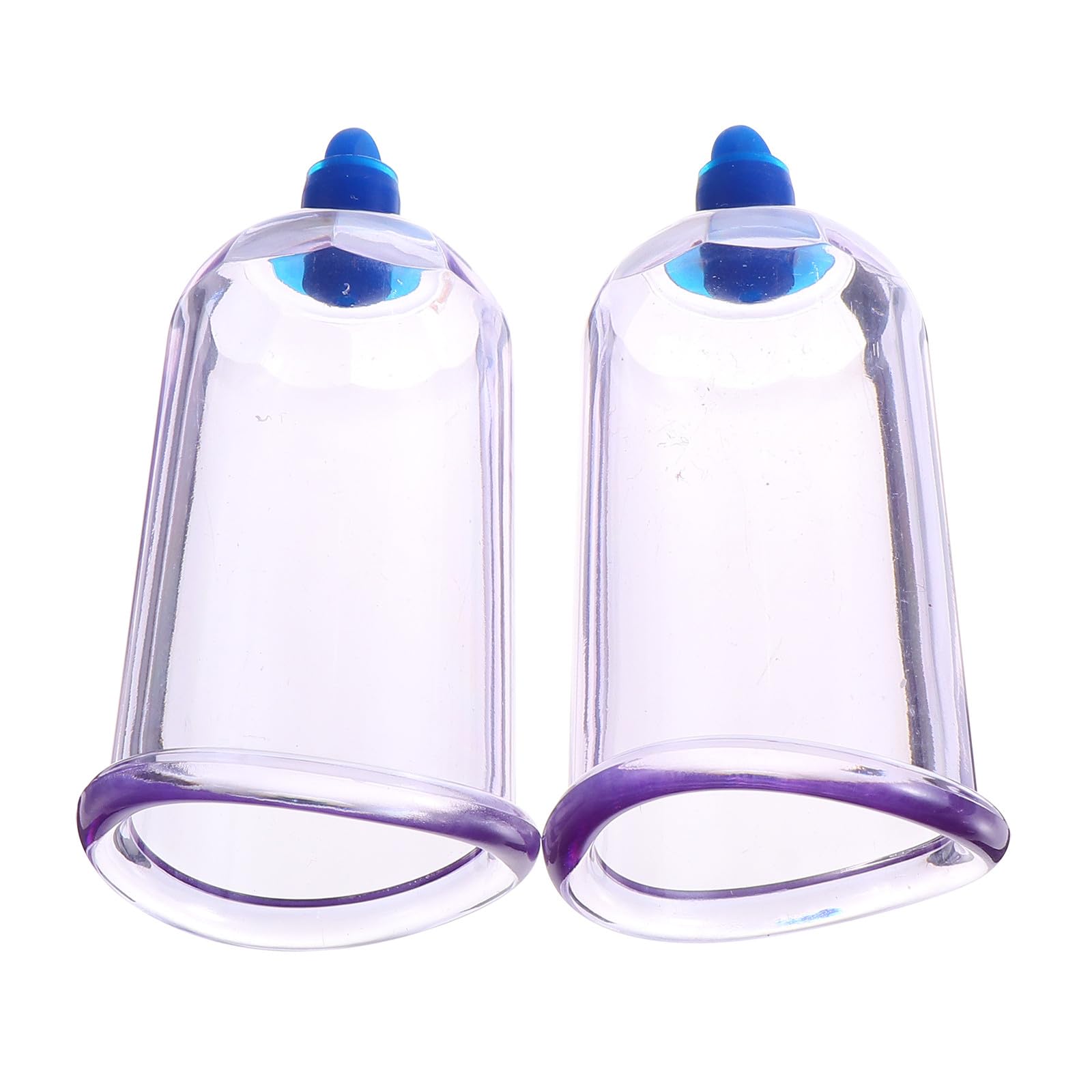 2pcs Vacuum Cupping Device Set for Therapy – Curved Shape Massage Cups and Scraping, Suitable for Face and Body Cupping Treatment