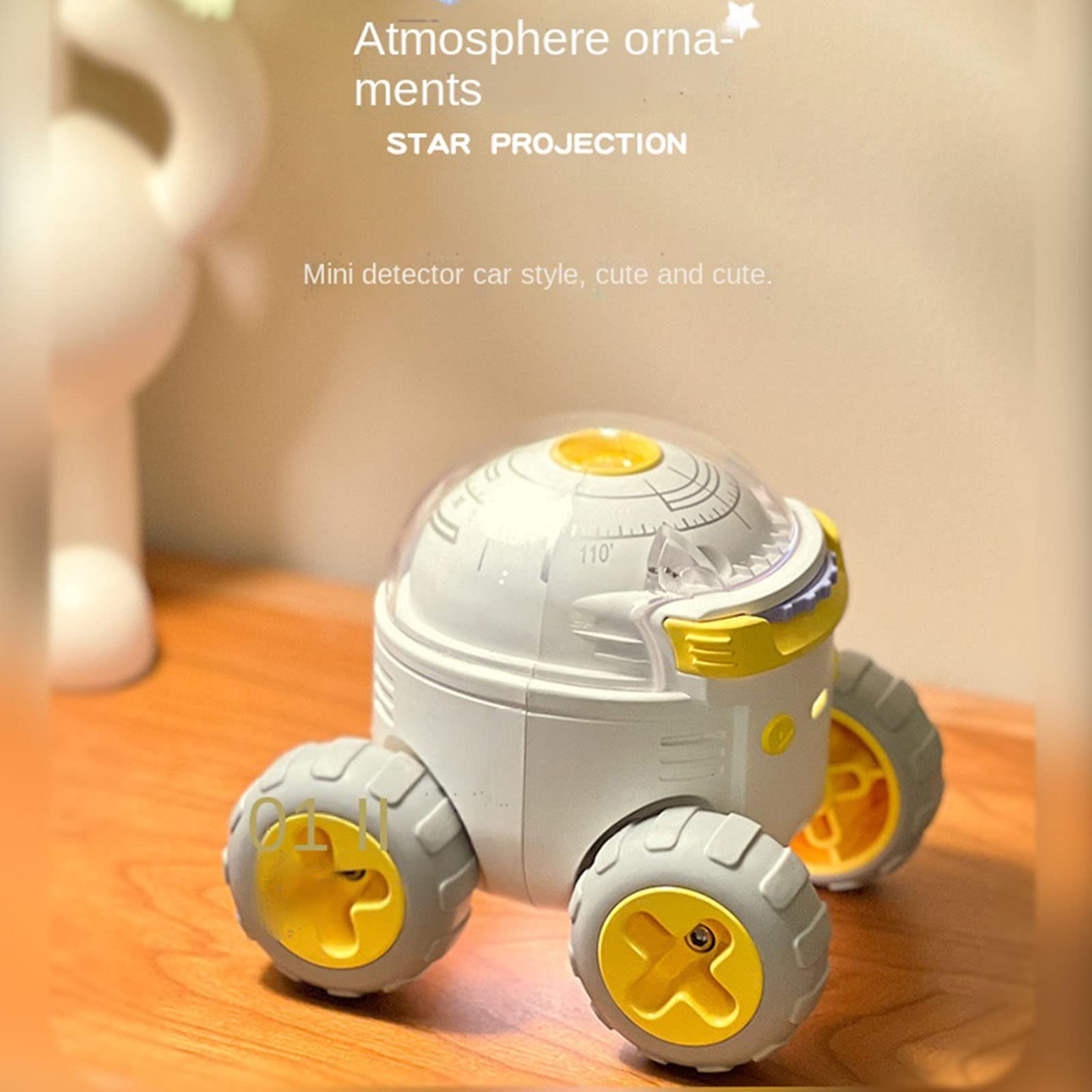 Proyector De Estrellas Luz De Noche, 4 Temas LED Space Rover Libro De Imágenes De Cuentos para Niños Luces De Ambiente para Dormitorio De Bebé/Decoración/Regalo De Cumpleaños/Fiesta/Juguete,A