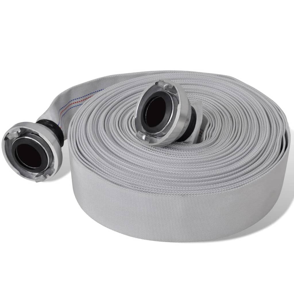 vidaXL Fire Hose Flat Hose 20m with C-Storz Couplings Water Pump Tubing Line
