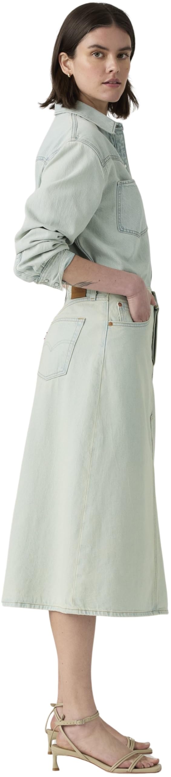 Levi's Damen Jeansrock Decon High Rise, A-Linie