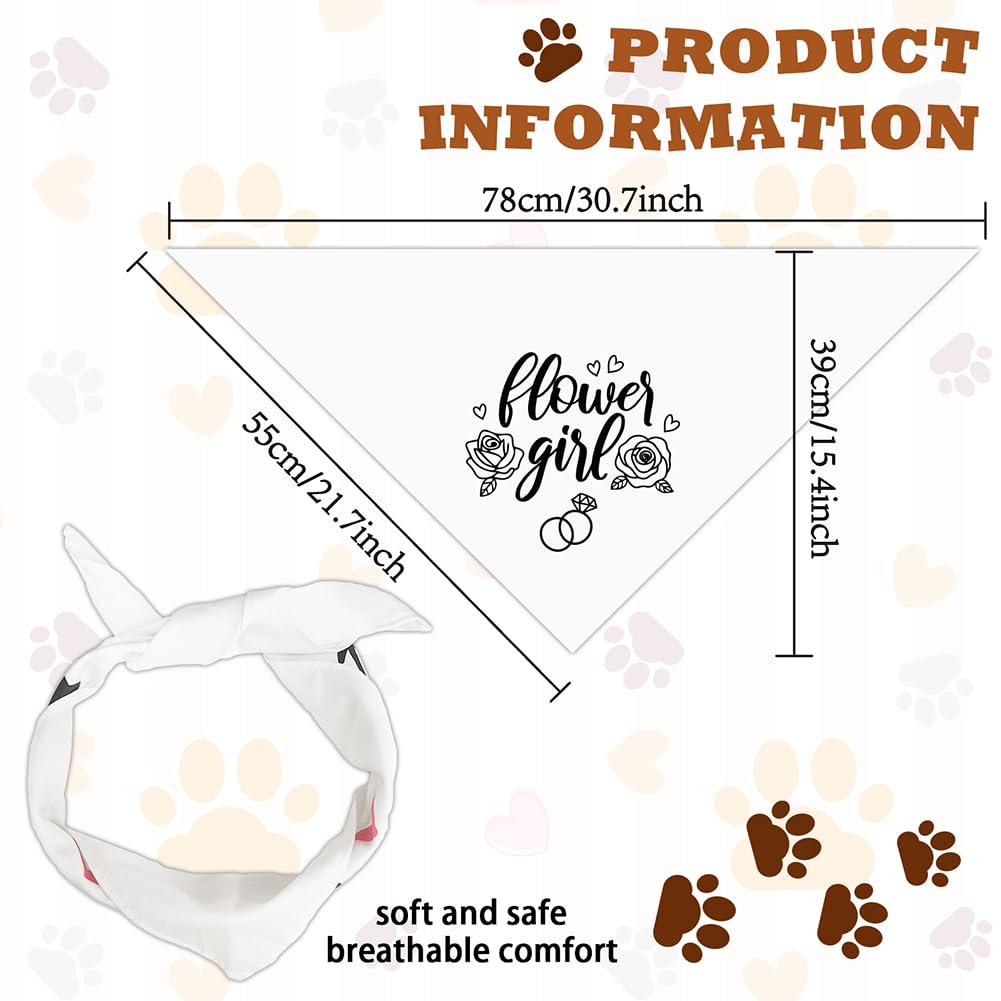 arricraft 1 White Unbleached Cotton Adjustable Triangle Dog Bandana - Image 2