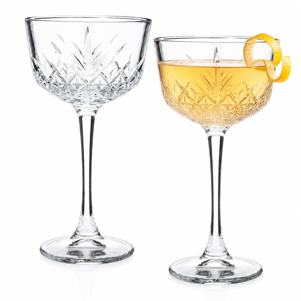 History Company Nick & Nora Cocktail Glass Set