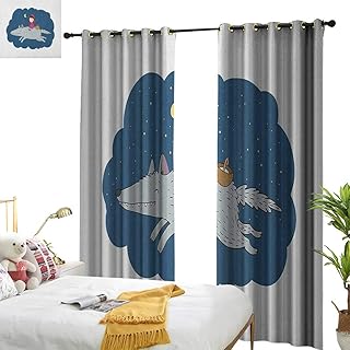 Home Kitchen Accents Anhounine Cartoon Blackout Curtain Kids