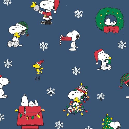 Miniatura 9 de Berkshire Blanket Peanuts - Manta pesada de Navidad, VelvetLoft con lindo personaje de Snoopy, manta de felpa de Snoopy, los mejores iconos de