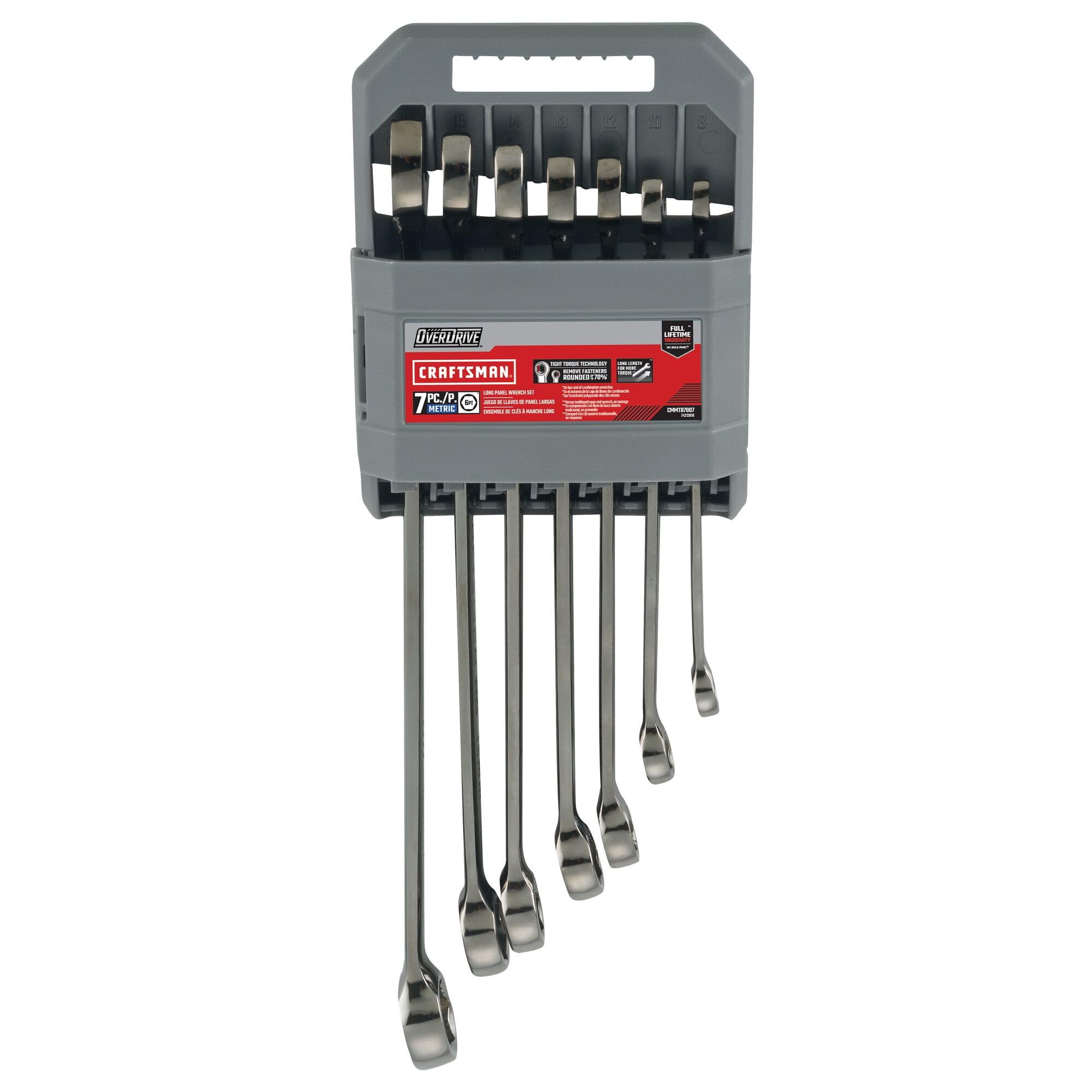 CRAFTSMAN Overdrive CMMT87807 - Juego de llaves métricas (7 unidades)
