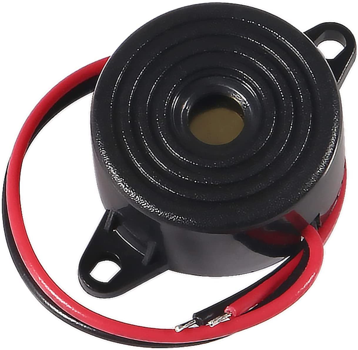 RUNCCI-YUN 15 Pezzi Cicalino Elettronico di Allarme DC 3V 6V 9V 12V 24V 85dB Piezo Buzzer Allarme Sonoro Elettronico con Continuo Suono 22 mm * 10 mm(Nero)
