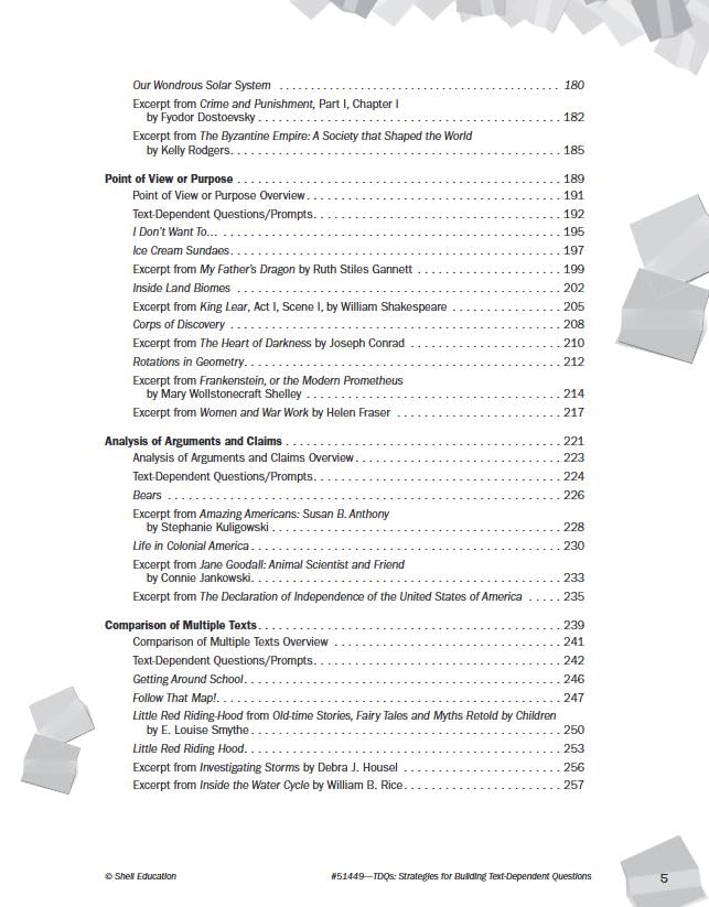TDQs: Strategies for Building Text-Dependent Questions (Professional Resources) - Image 5