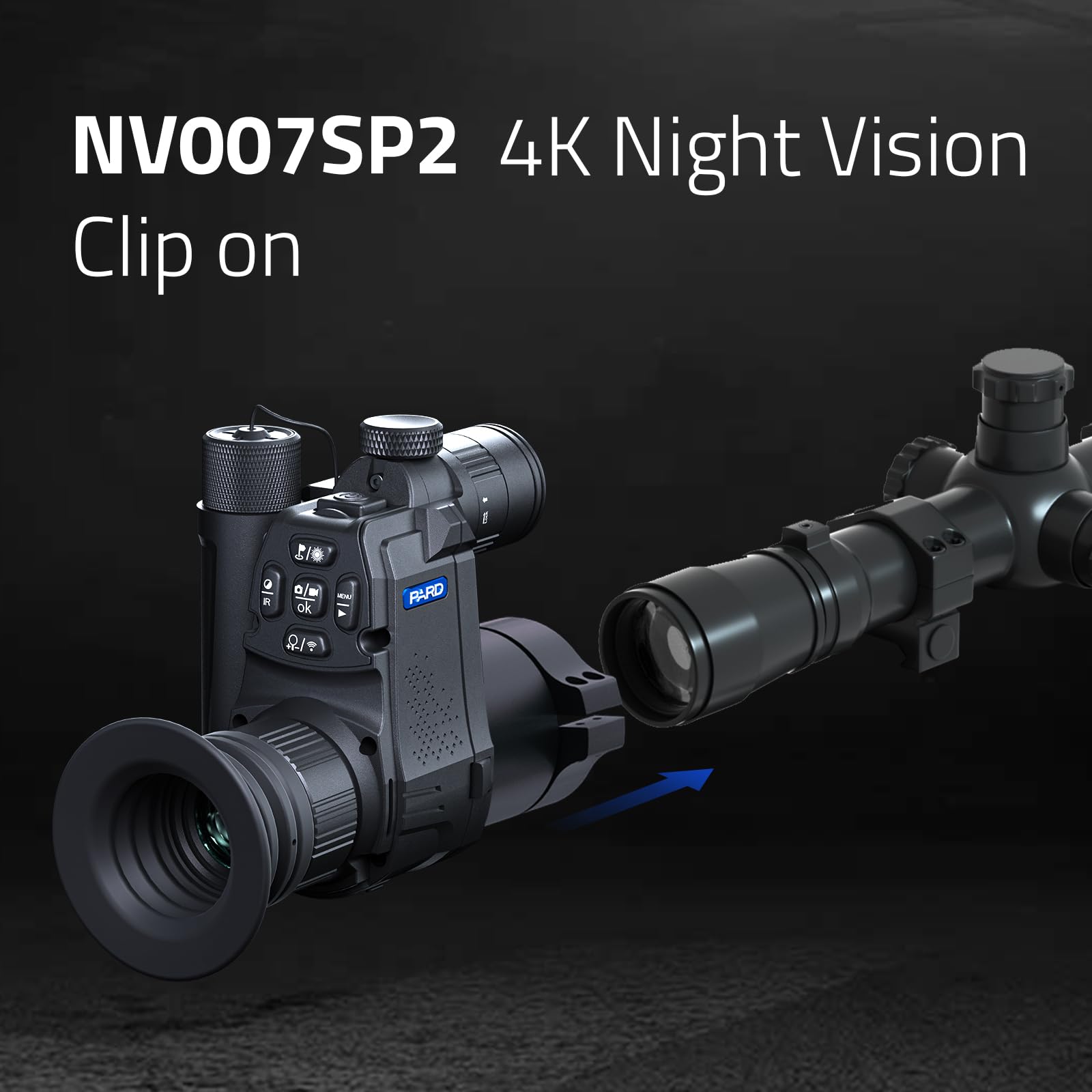 PARD Night Vision, Night Vision 100% Darkness, Monocoli a infrarossi da viaggio per caccia e sorveglianza, registrazione di immagini e riproduzione video, IR 850nm 940nm, NV007S