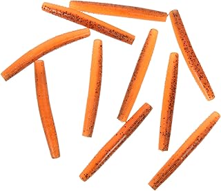 Toddmomy Gulp Saltwater Fishing Bait 30 Pcs Luminous Worm Bait Fishing Bait Fake Floating Worm Devices Fake Fishing Worm brine 7c Outdoor