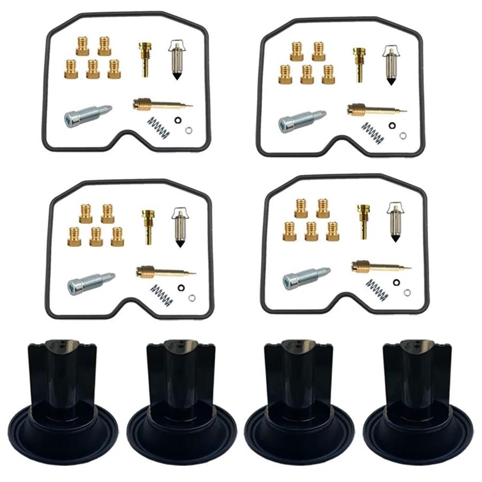 YZXOOP Carburetor Repair Kit For KAWASAKI Zephyr 550 ZR550 B 1990-1995 ZR 550 Motorcycle Carb Rebuild Parts Replaces Float Carburettor Rebuild Parts Replaces set(Set 3)