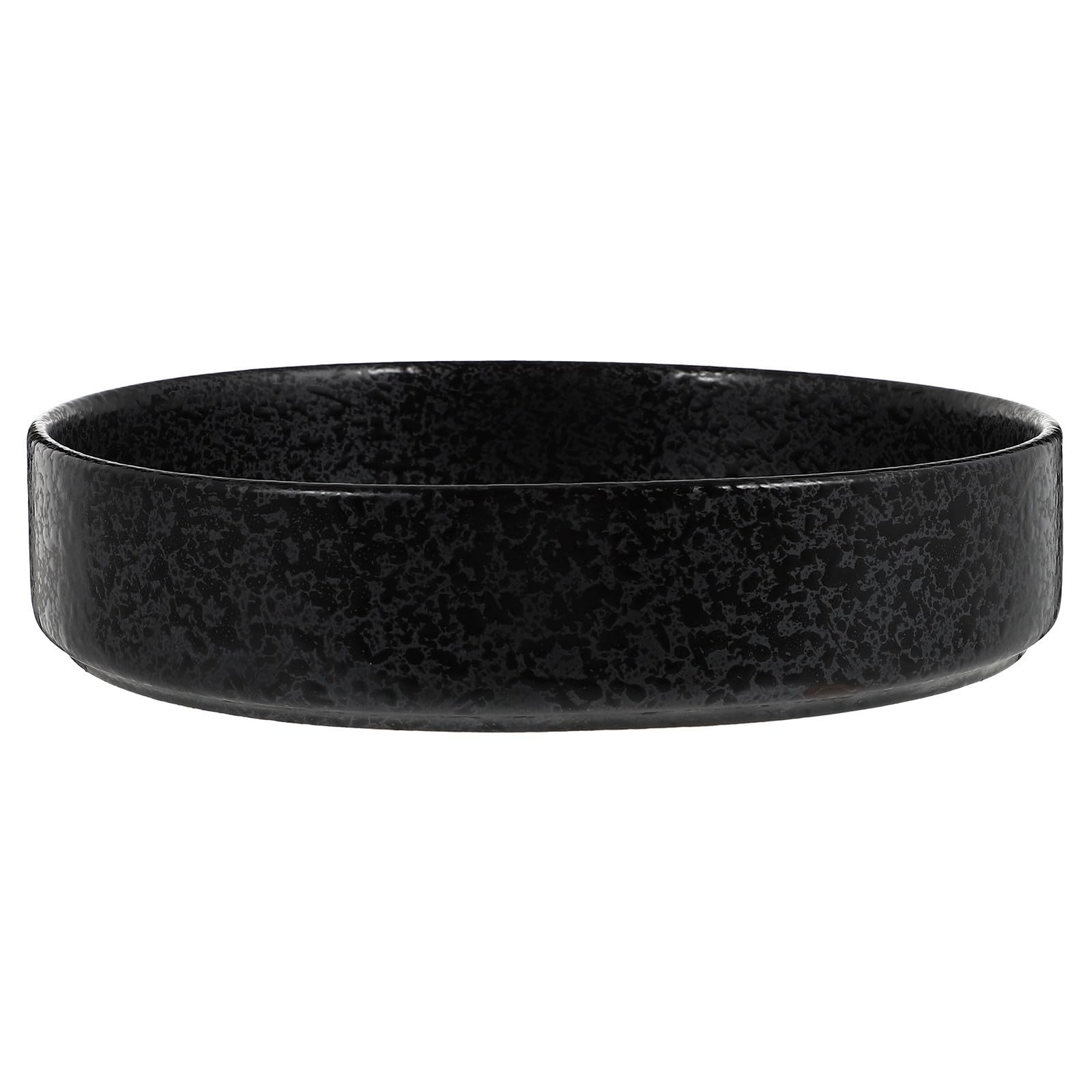 Jardinière en céramique noire robuste pour un extérieur chic et durable