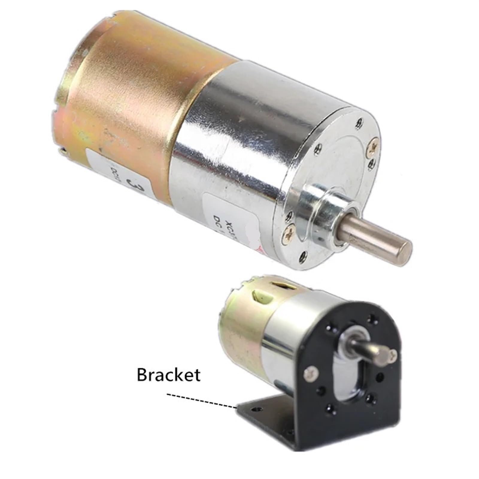 Silnik z przekładnią 37 mm DC 12 V 24 37GB30-C, niski moment obrotowy, szczotka, model DIY, silnik CW/CCW 2 obr./min 1000 37GB520 (12V Gear Motor, 200)