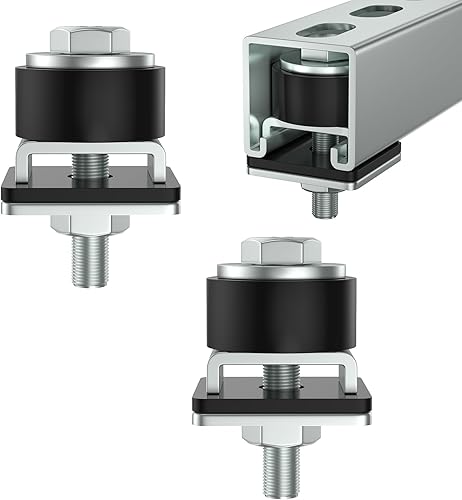 SKTREX Diseño antideslizante Ruedas de rodillos de carro Limit Trolley Assembly Positioning para canal de puntal Unistrut con 1-58" de ancho y todos