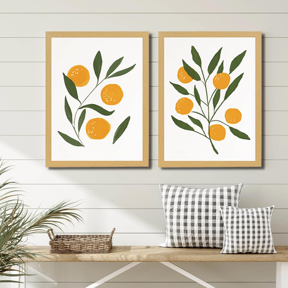 Amazon.co.jp: LUHDFYS 抽象画 レモンオレンジ キャンバス絵画 水彩画
