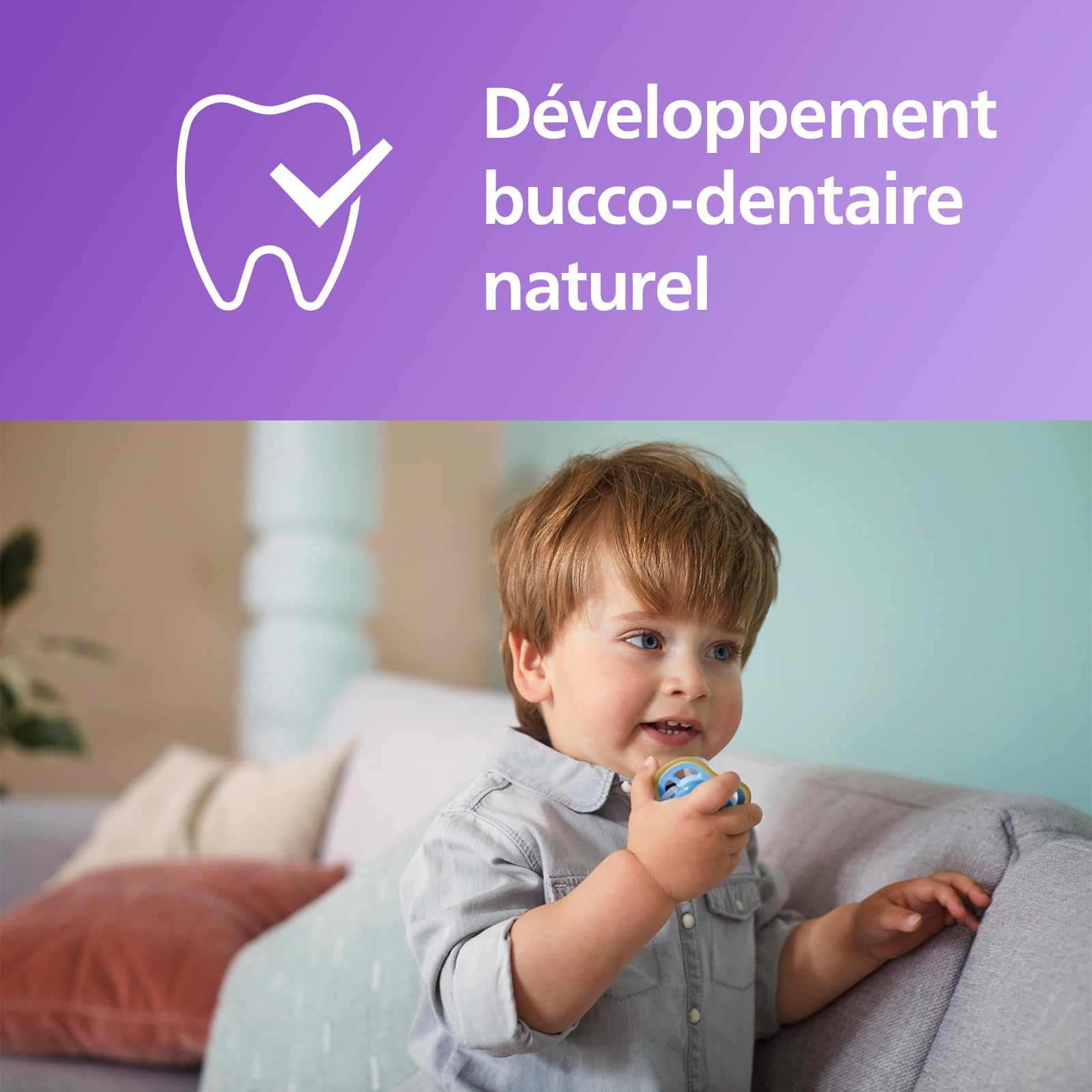 Philips Avent Ultra Air sucettes légères et aérées pour bébés 18 mois+, 0% BPA, étui stérilisateur, pack de 2