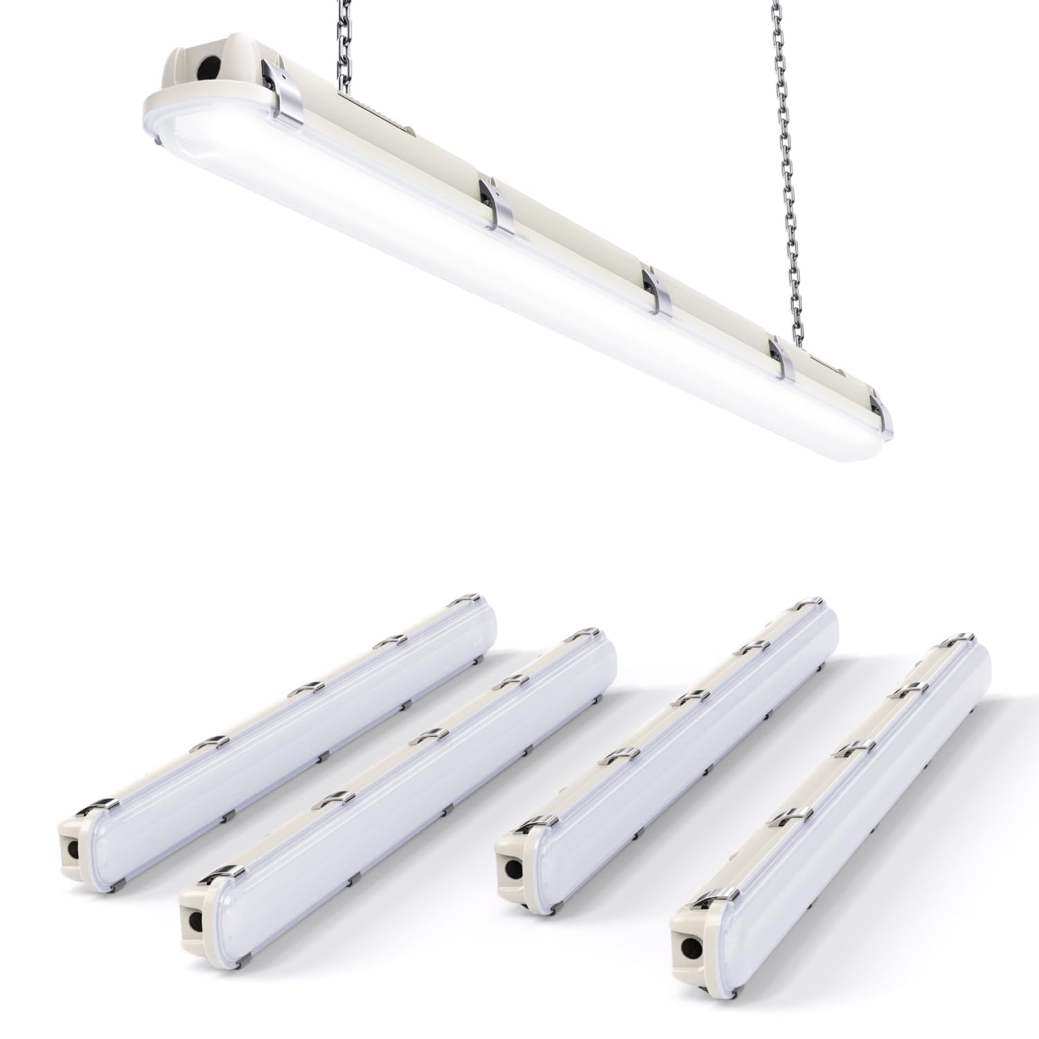 Sunco 4ft LED Vapor Tight Light Indoor Fixture Proof for Shop