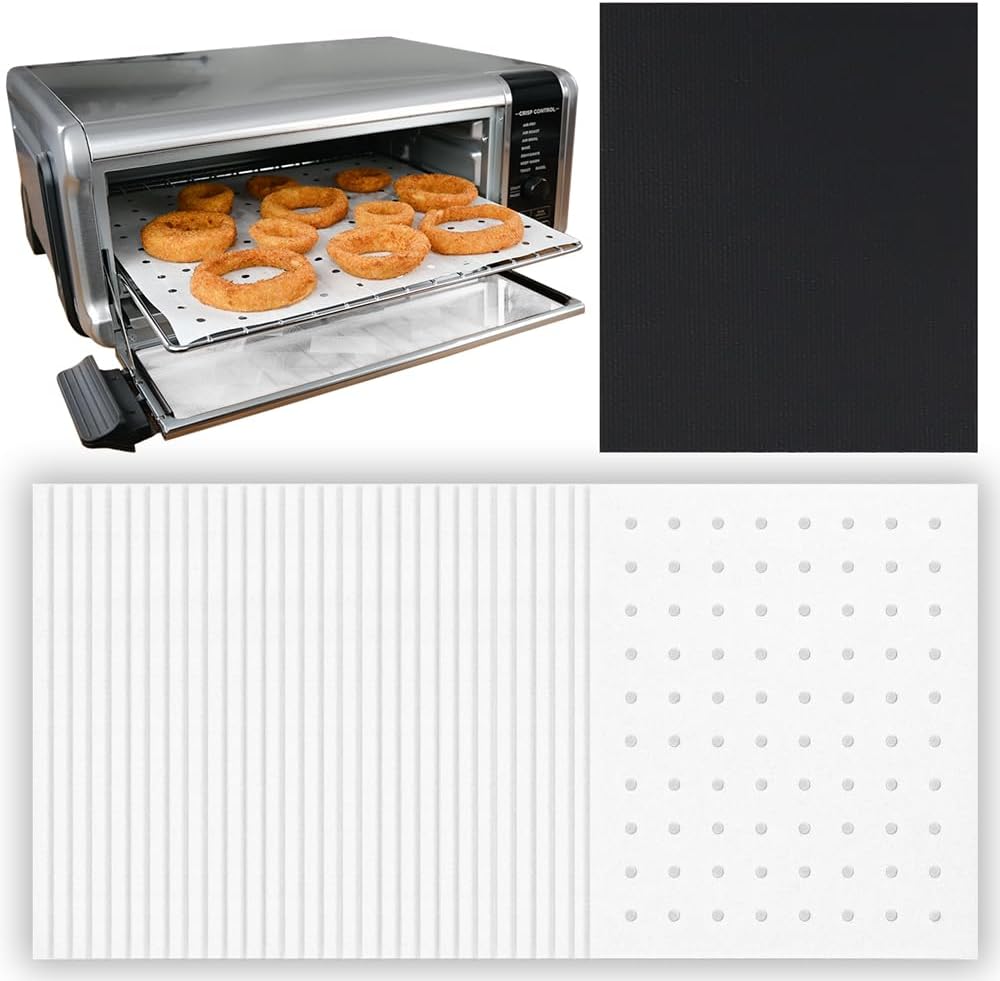 INFRAOVENS Toaster Parchment Paper Liners for Ninja Foodi Flip SP101 SP201 SP301 SP351 SP151, Accessories for Countertop Convection Oven, Air Fryer Oven with Heat Resistant Non-Stick Liner (For: Ninja SP 101, 201, 301, 351, 151) Thumbnail