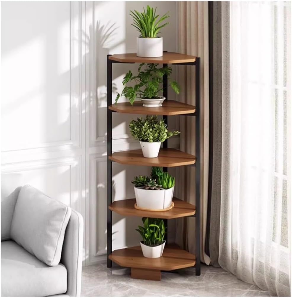 5段 コーナーシェルフ ヴィンテージウッド 5段 コーナーシェルフ ヴィンテージウッド 輸入家具 コーナーラック