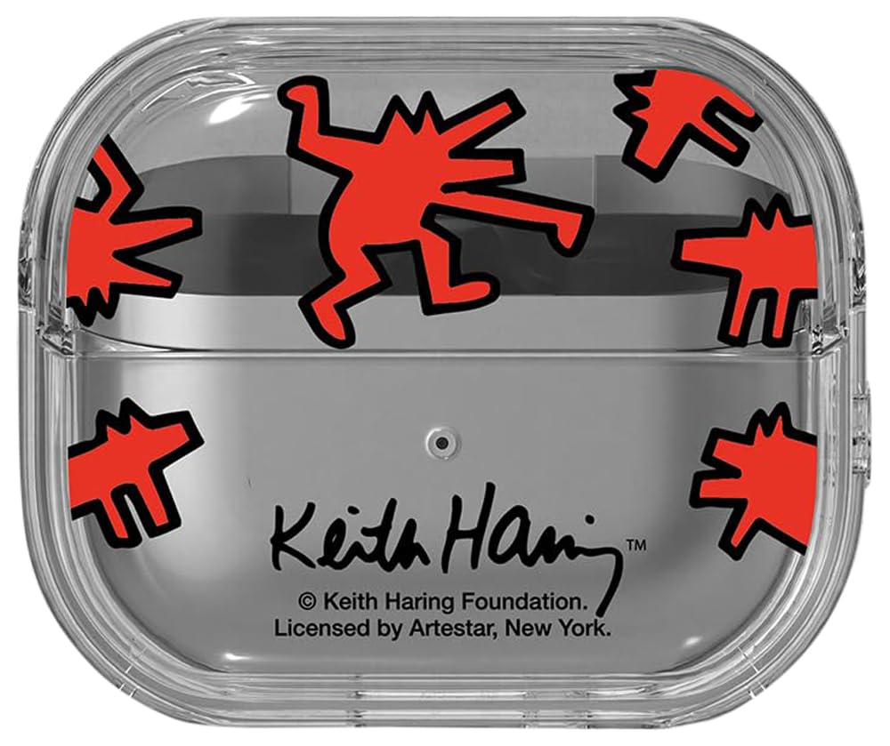 Samsung Galaxy Buds3 and Buds3 Pro Keith Haring Clear Case
