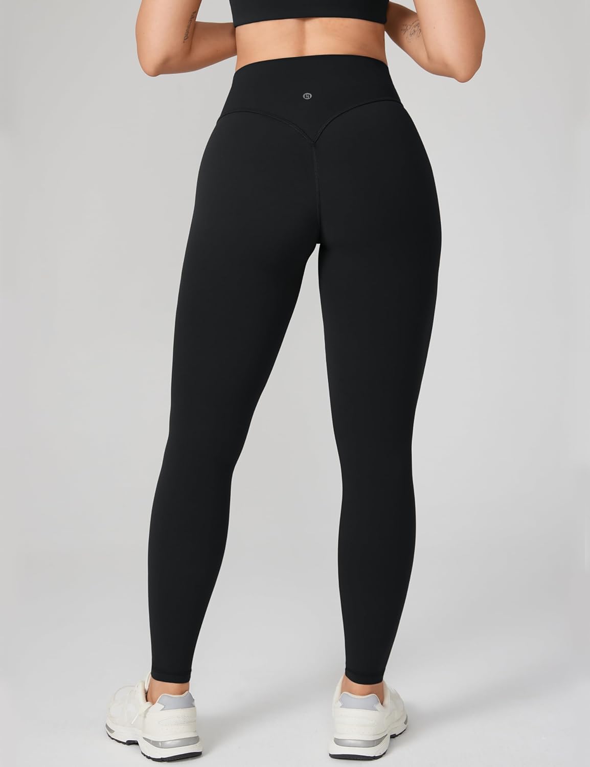 Hugcurve No Front Seam Full Length High Waisted Workout Leggings for Women Buttery Yoga Pants Athletic Tights - 28'' - Image 4