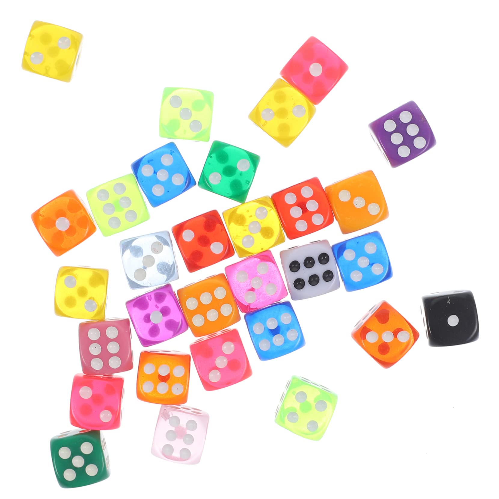 Toyvian 3 Set Di Dadi Per Feste Divertenti E Versatili in Resina Per Giochi Di Dadi Per Ragazzi E Ragazze E Incontri Per Adulti 30 Pezzi * 3