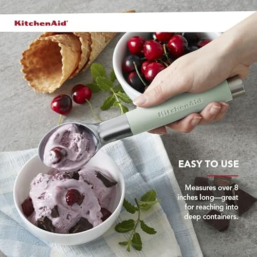 KitchenAid Colher de sorvete gourmet, tamanho único, pistache fosco