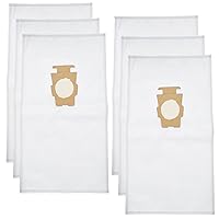 Vista 1 de Paquete de 6 bolsas de polvo para aspiradora para parte 205811 204814 204811, bolsas universales de tela blanca para todos los modelos