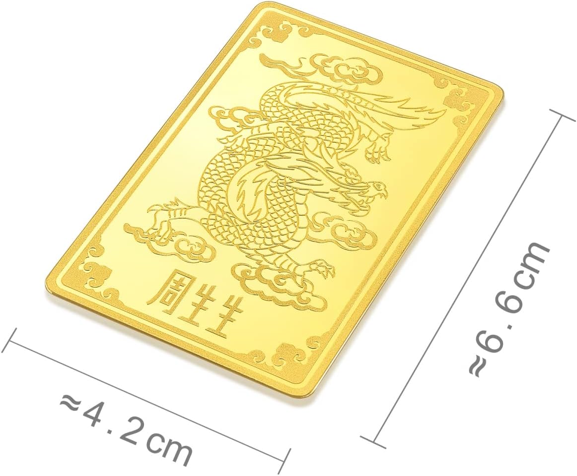 Chow Sang Sang 999.9 24K Gold Chinese Gifting Collection Price-by-Weight 19.98g Gold Dragon Bullion Ingot for Women & Men 938449