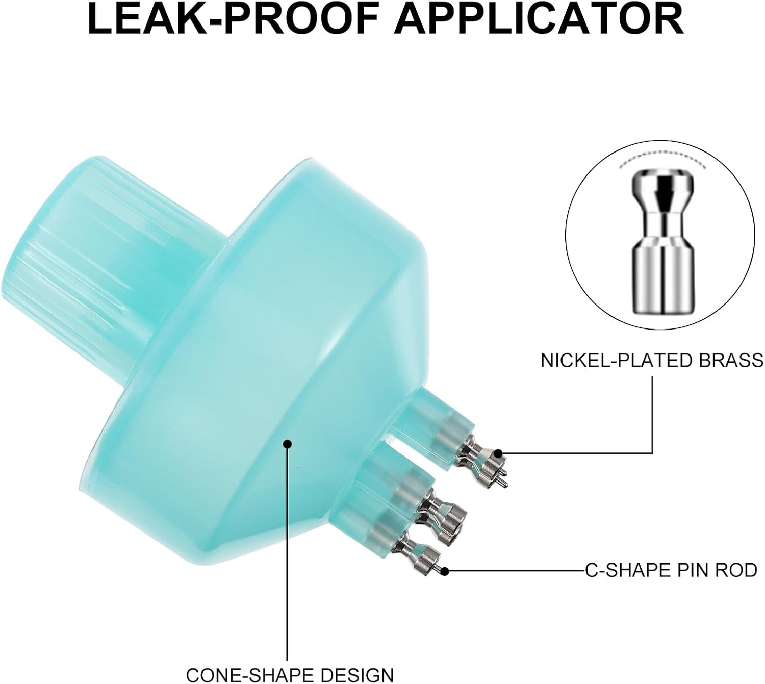 Blue Plastic Hair Color Applicator Bottle for Even Root Application