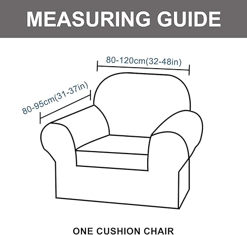Miniatura 5 de Eco-Ancheng Funda de sofá estampada de 2 piezas, fundas elásticas para sofá seccional, protector de muebles con parte inferior elástica