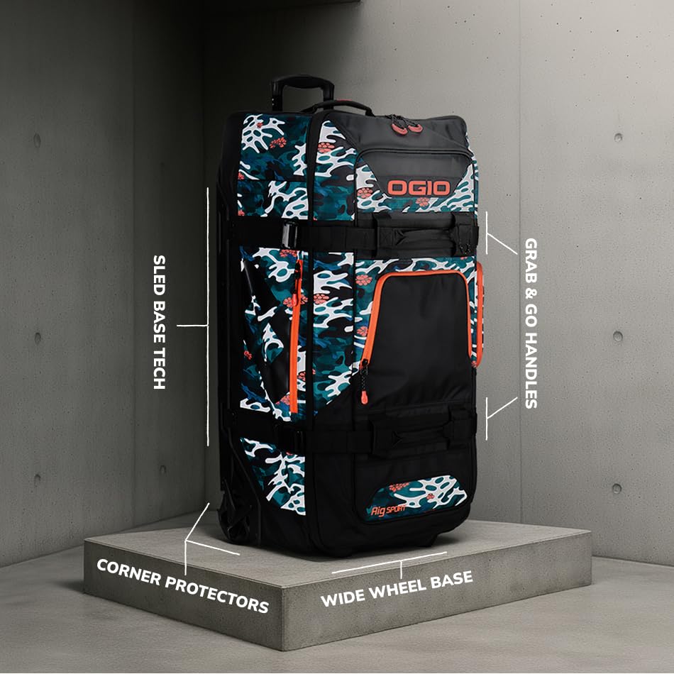 OGIO RIG 9800 Wave Camo bolsa de viaje premium con chasis protector ultra resistente 3