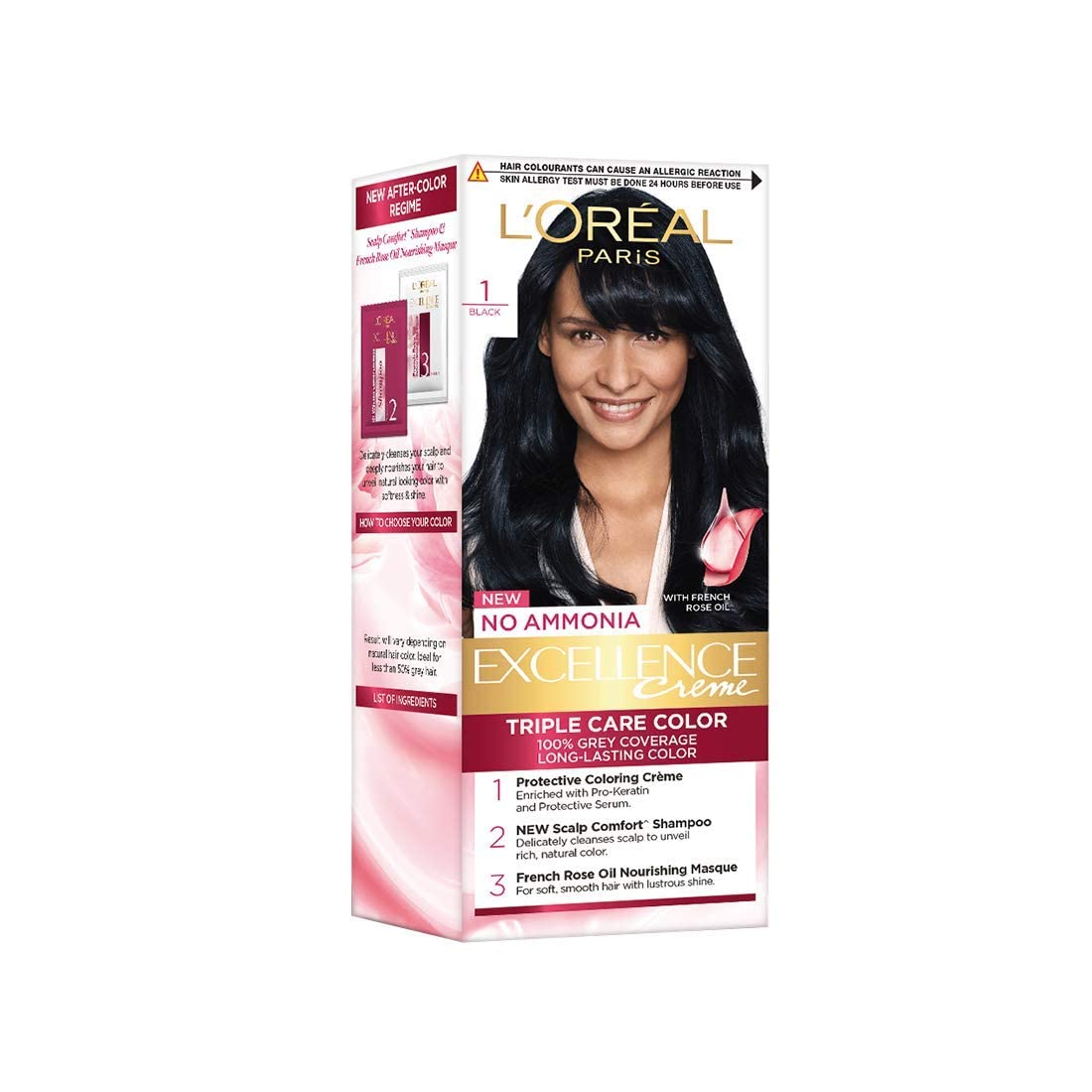 l’oréal paris L'Oreal Paris Excellence Hair Color Small Pack Shade.1, Natural Black, 25ml+25g-picture-47