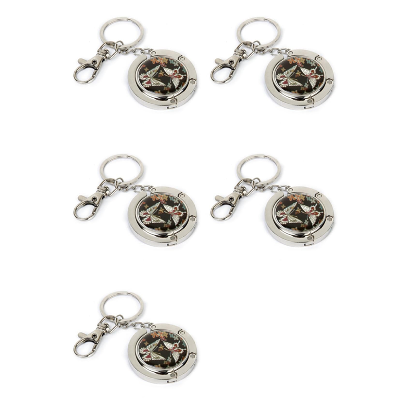Vjsujehgy 5X Bag Holder Bag Hangers Bag Hook Butterfly Model with Keychain