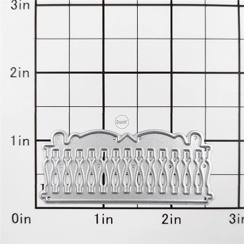 Miniatura 2 de DzIxY Troqueles de corte de metal para valla retro para kit de fabricación de tarjetas, troqueles de papel en relieve, plantillas de máquina de