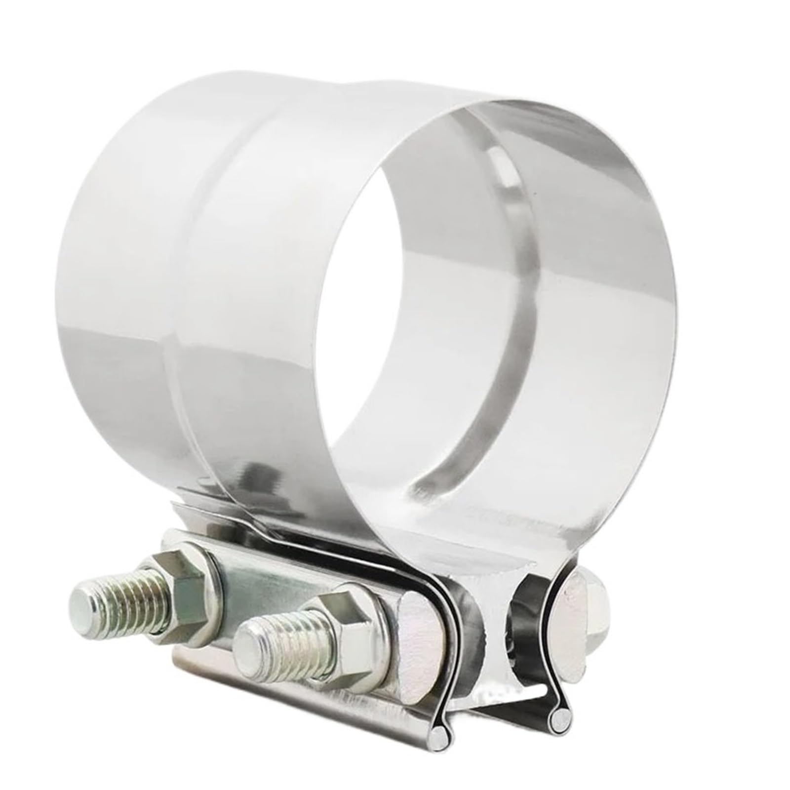 Pengwei 57Mm 1Pc Stainless Steel Exhaust Clamp, Lap Joint Band For Pipes Mufflers
