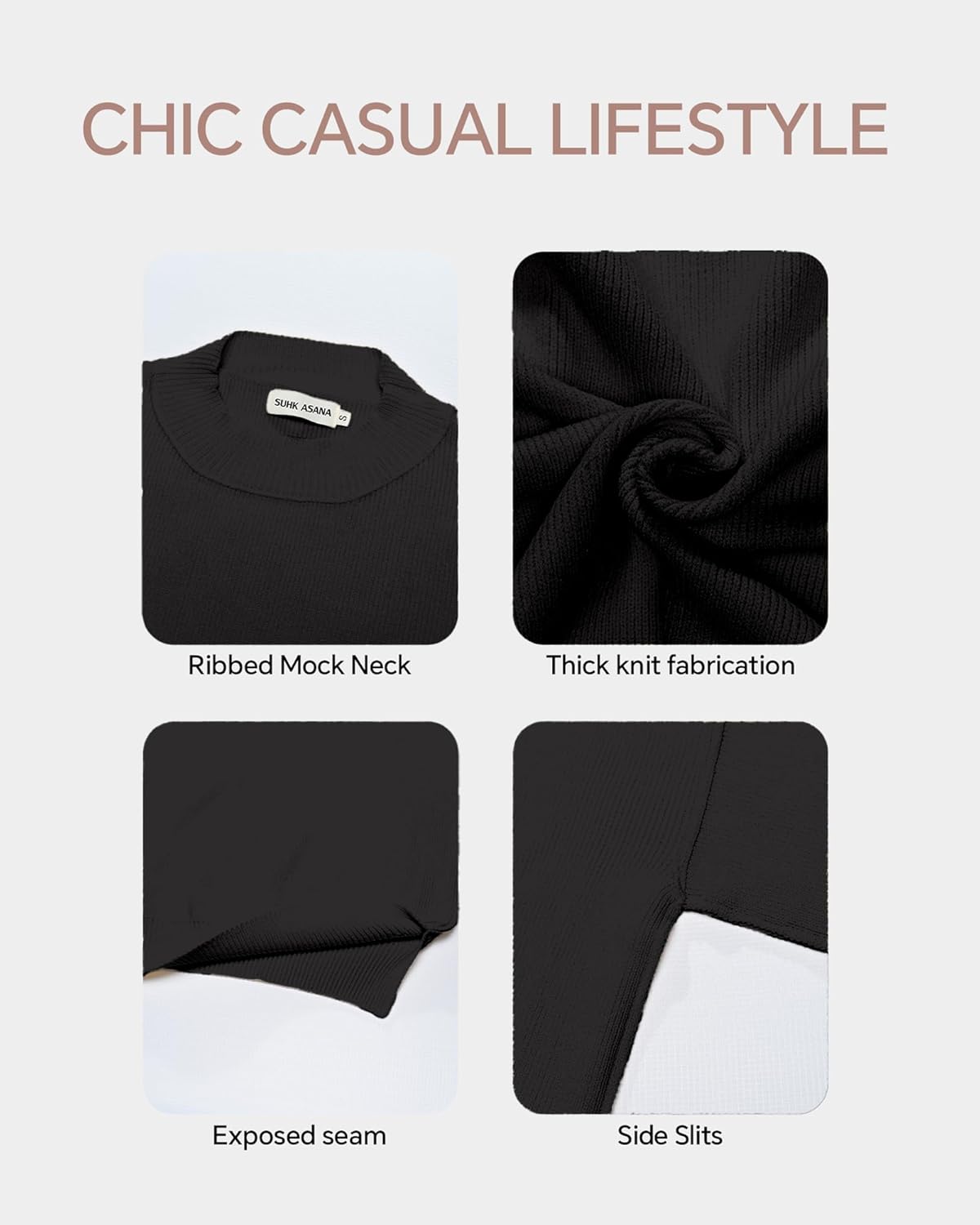 Womens Oversized Sweater 2025 Trendy Pullover Crew Neck Long Sleeve Knit Top Fit Cozy Fall Winter Jumper Outwear - Image 6