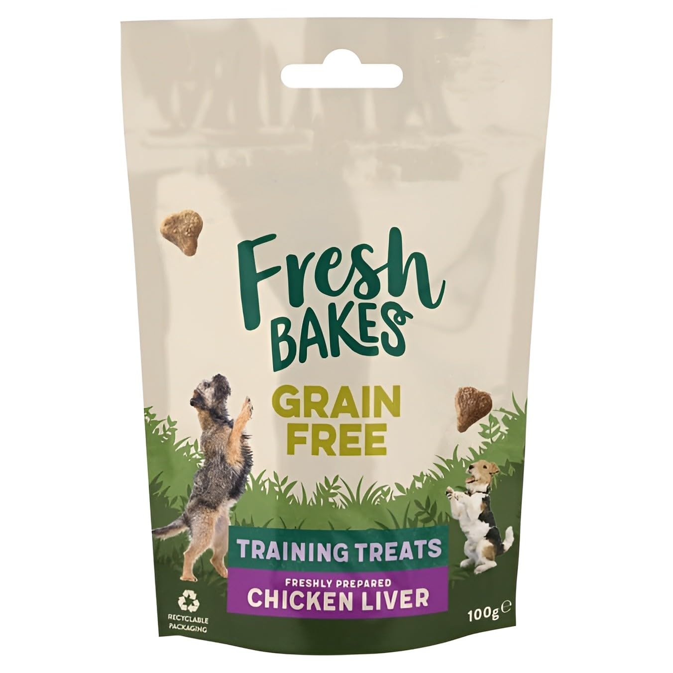 Dog Training Treats 100g Chicken Liver โ Grain Free Soft Baked Rewards for Puppies & Adult Dogs, High Protein Natural Dog Snacks