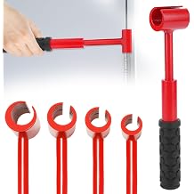 ASIEIT Door Hinge Adjustment Tool, 4 in 1 Hinges Gap Adjusting Wrench, Upgraded 0.55-0.98 Inch, Heavy-duty Door Hinge Adjustment Tool for Standard Round Bolts, Residential and Commercial Use