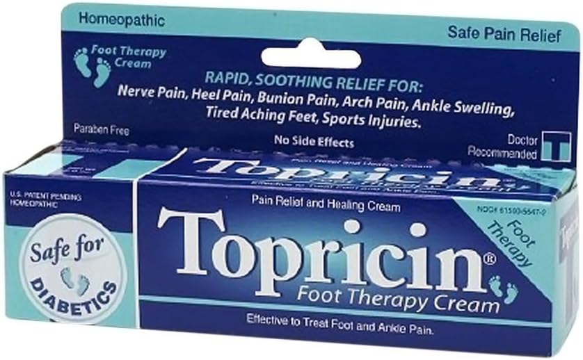 TOPRICIN Foot Therapy Cream 2 OZ, 2 Pack
