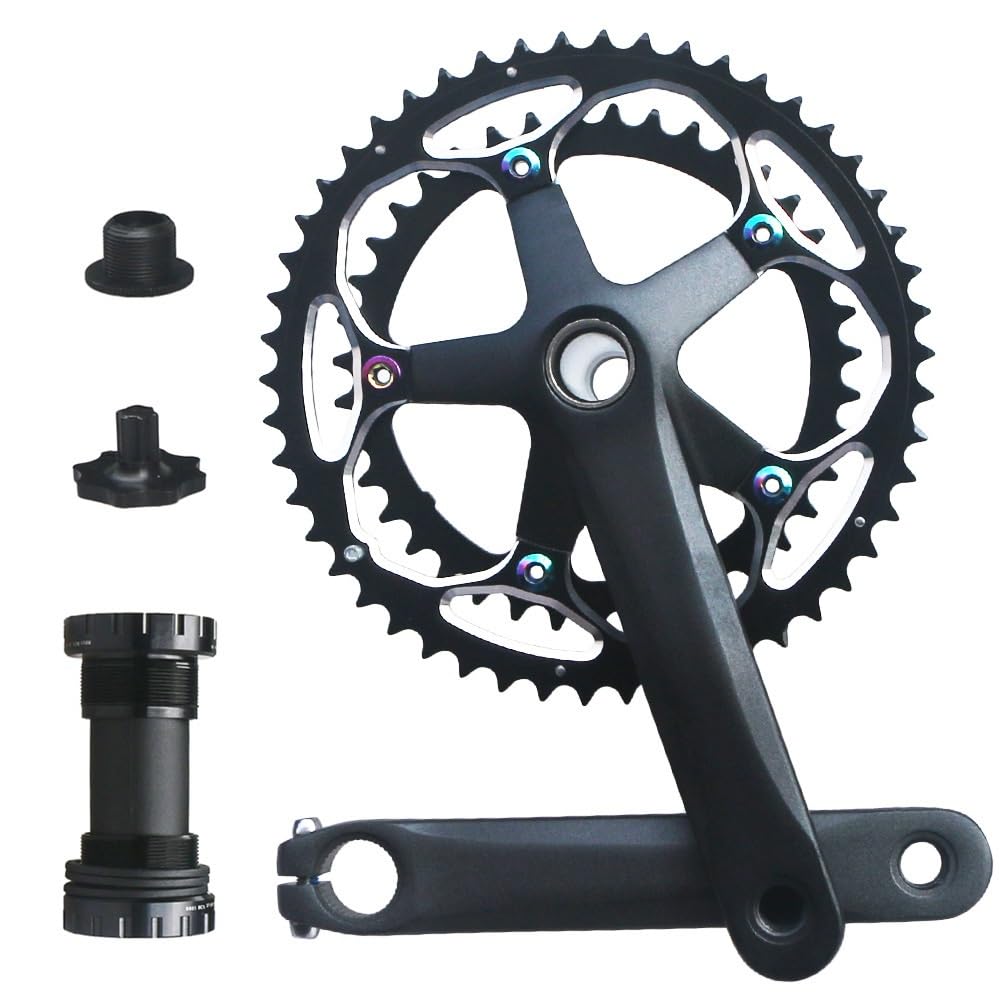 Amazon.co.jp: MTBクランクセット 130BCD 39T 50T ダブルチェーン