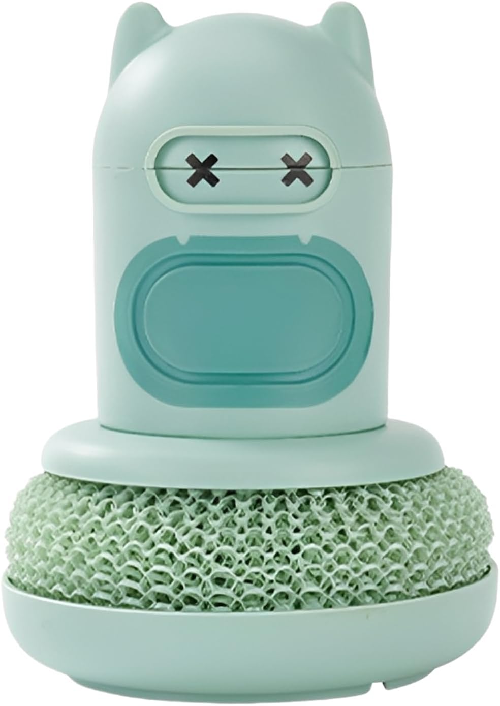 Liquid Soap Pump – Down Dish Sponge Brush, Scrubber for Sink, Bathroom, Dishes, Frying Pans, Glass Items, Cooking Utensils, Durable Washing Accessory for Daily Cleaning – 3.35 x 3.35 x 4.33 inches