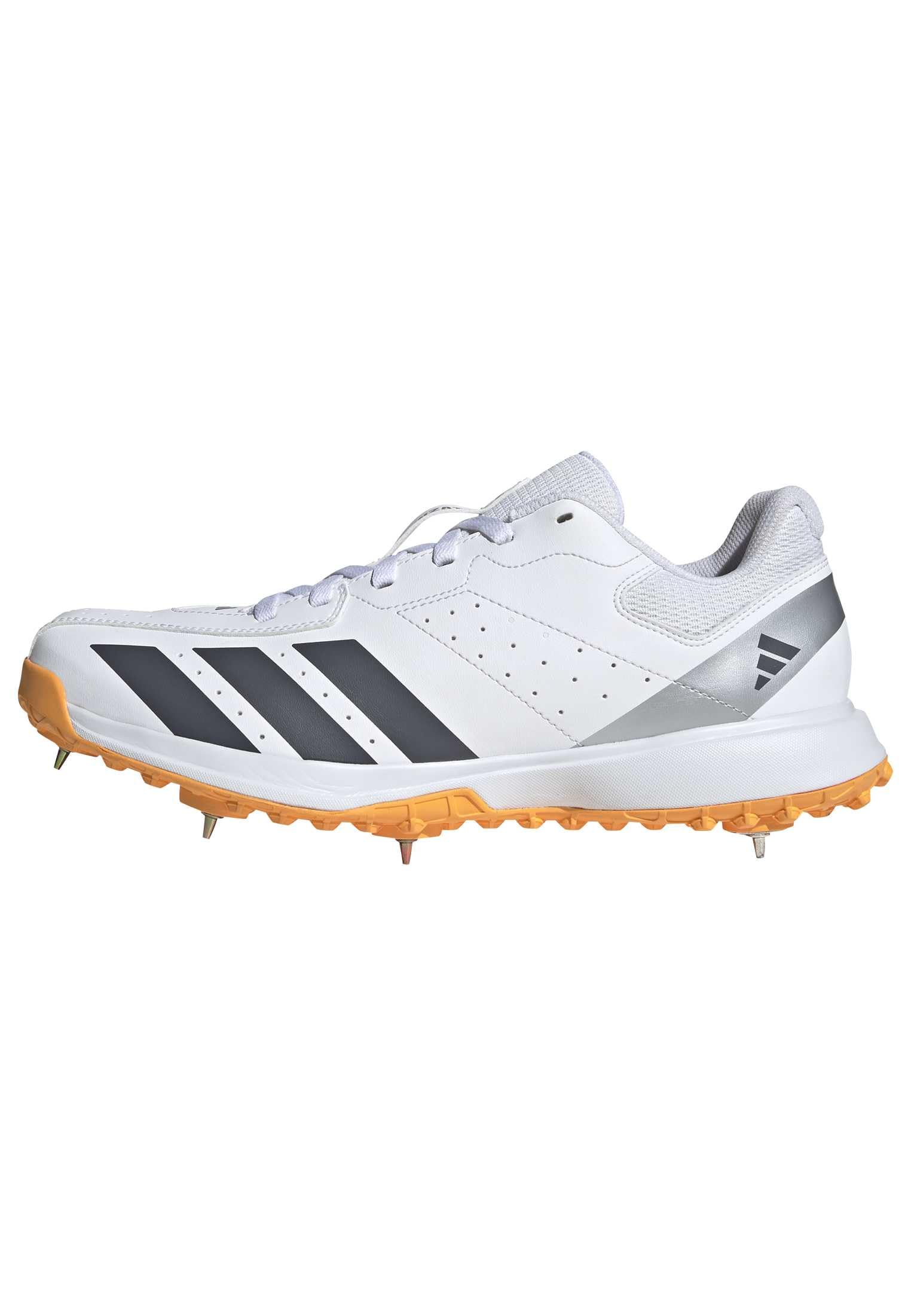 adidas Men's Howzat Spike, FTWR White/Aurora Onix/Lucid Tangerine, 3.5 UK