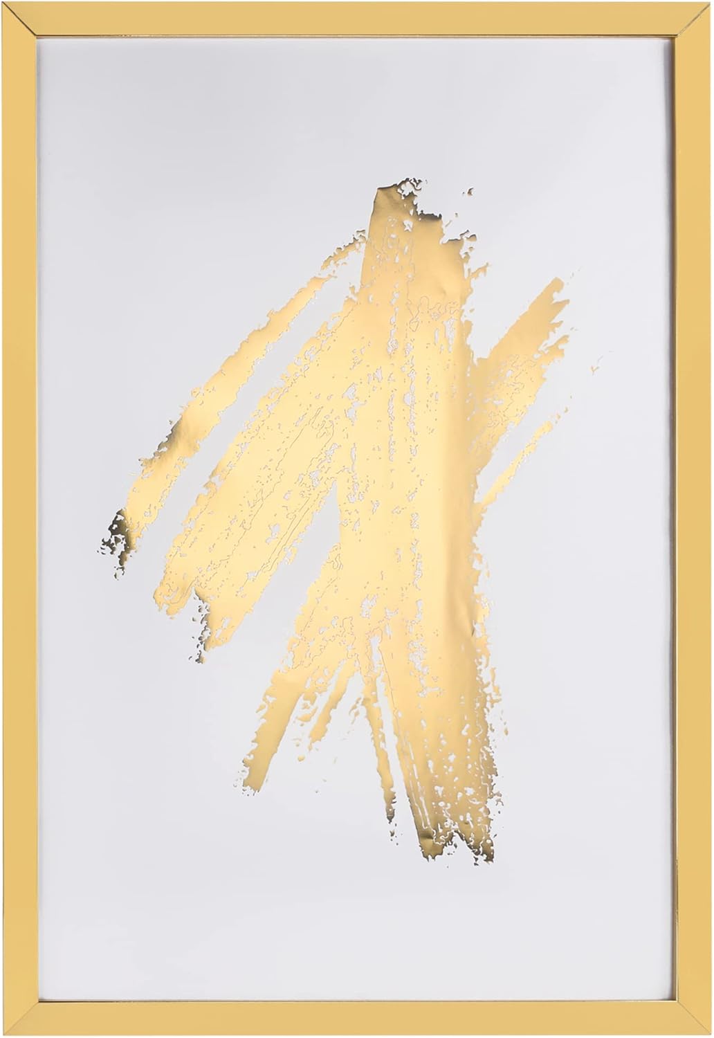 EDGEWOOD 24x36 Poster Frame Picture Photo Plexiglass Horizontal and Vertical Wall Mounting, Yellow Gold 1-Pack Yellow Gold 1pc