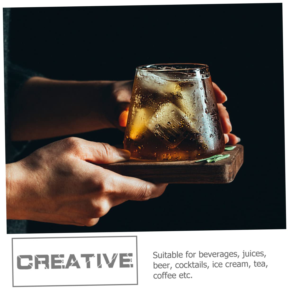 PRETYZOOM 5 Juegos Copa De Vino Cerveza Lata Vaso Cerveza Vasos Cerveza Vasos Para Whisky Café Tazas Medidoras Copa De Coctel Martini Tazas De Agua Creativas Vidrio Transparent 2 Piezas * 5